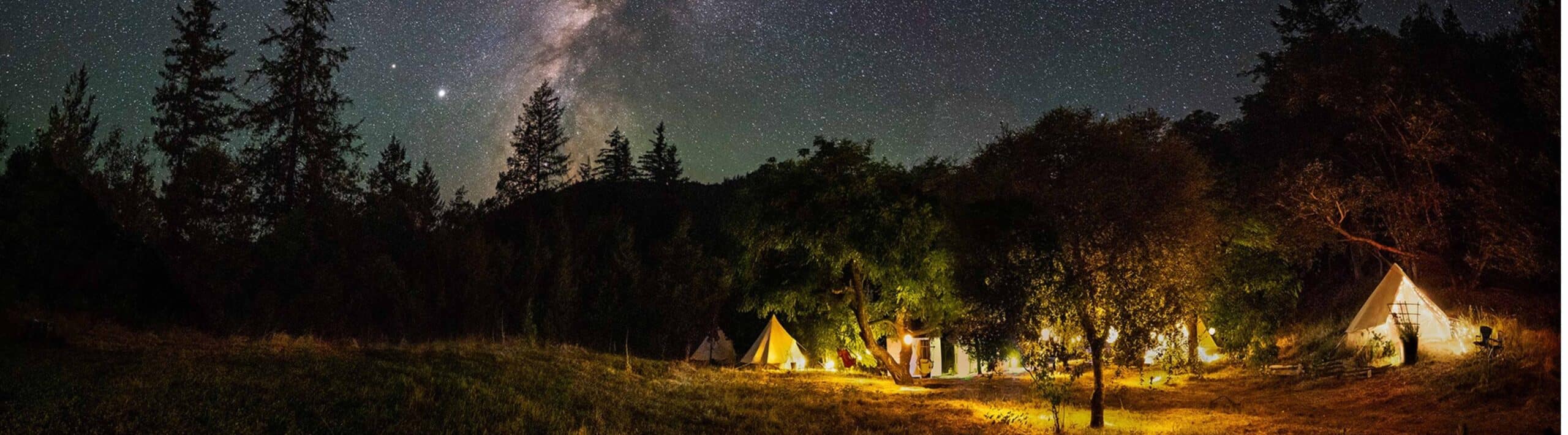cannabis airbnb view at night